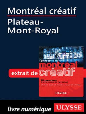 cover image of Montréal créatif--Plateau-Mont-Royal